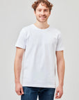 T-Shirt im 2er-Pack in Weiß – klassisches Basic-Shirt mit Rundhalsausschnitt aus weicher Baumwolle, ideal für Alltag, Freizeit oder unter Pullover und Hemden.