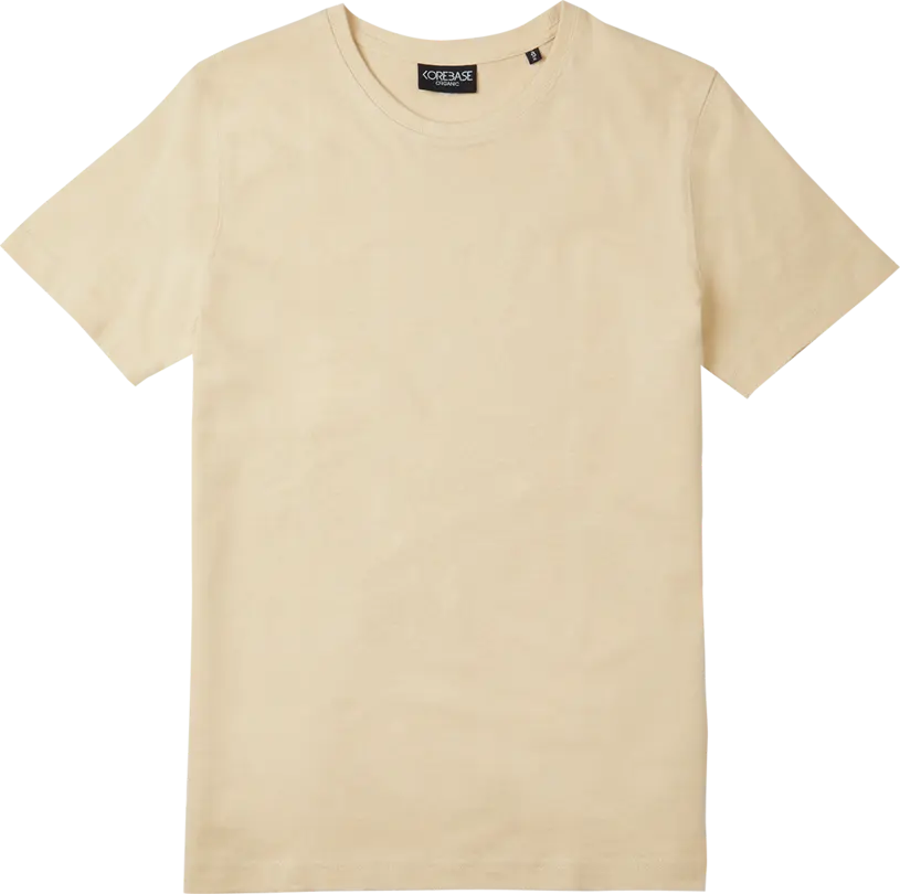 Premium TShirt aus nachhaltiger Bio Baumwolle in der Farbe Sand.