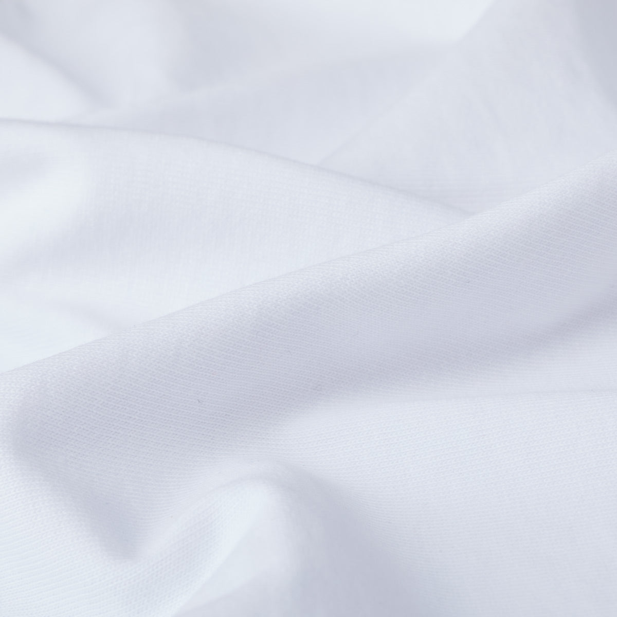 White Fabric TShirt Premium Baumwolle GOTS White 