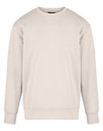 Sweatshirt für Herren in Beige – lässiges Oversized-Design, kombiniert mit blauer Jeans und weißen Sneakern, ideal für modernen Streetwear-Look im Alltag.