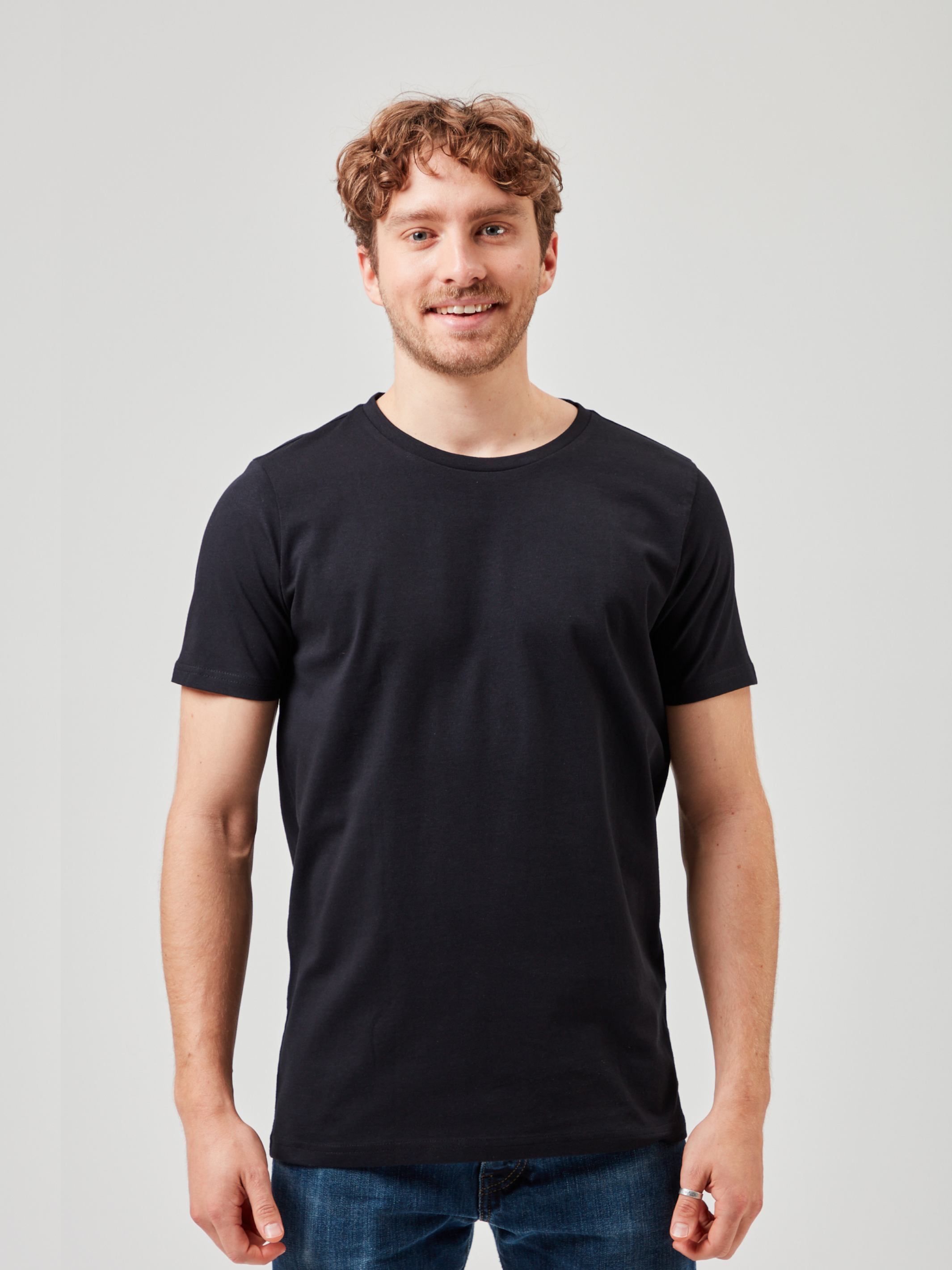 Doppelpack T-Shirt aus Bio-Baumwolle - Brilliant Weiß &amp; Schwarz - COREBASE