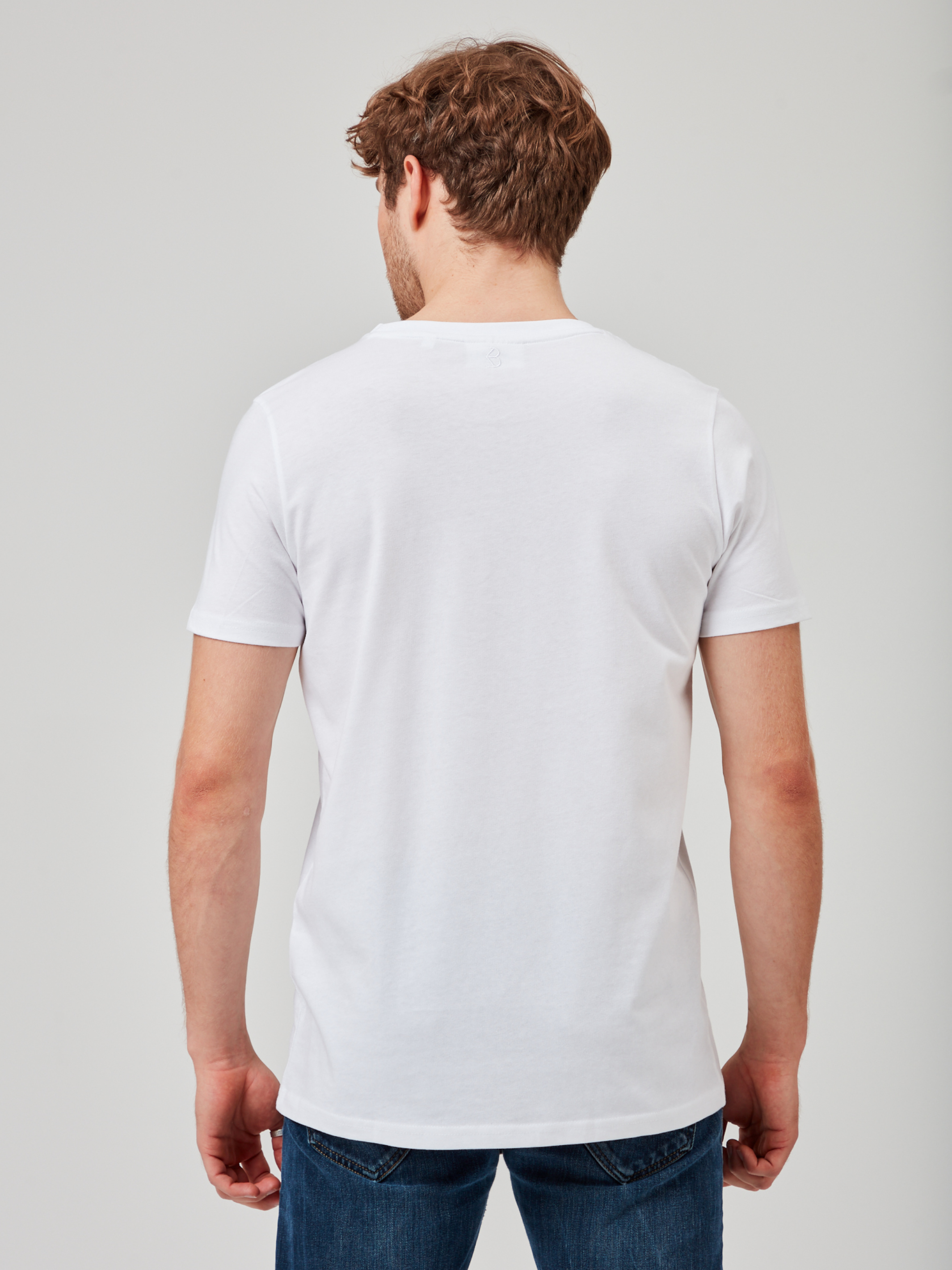 Doppelpack T-Shirt aus Bio-Baumwolle - Brilliant Weiß - COREBASE