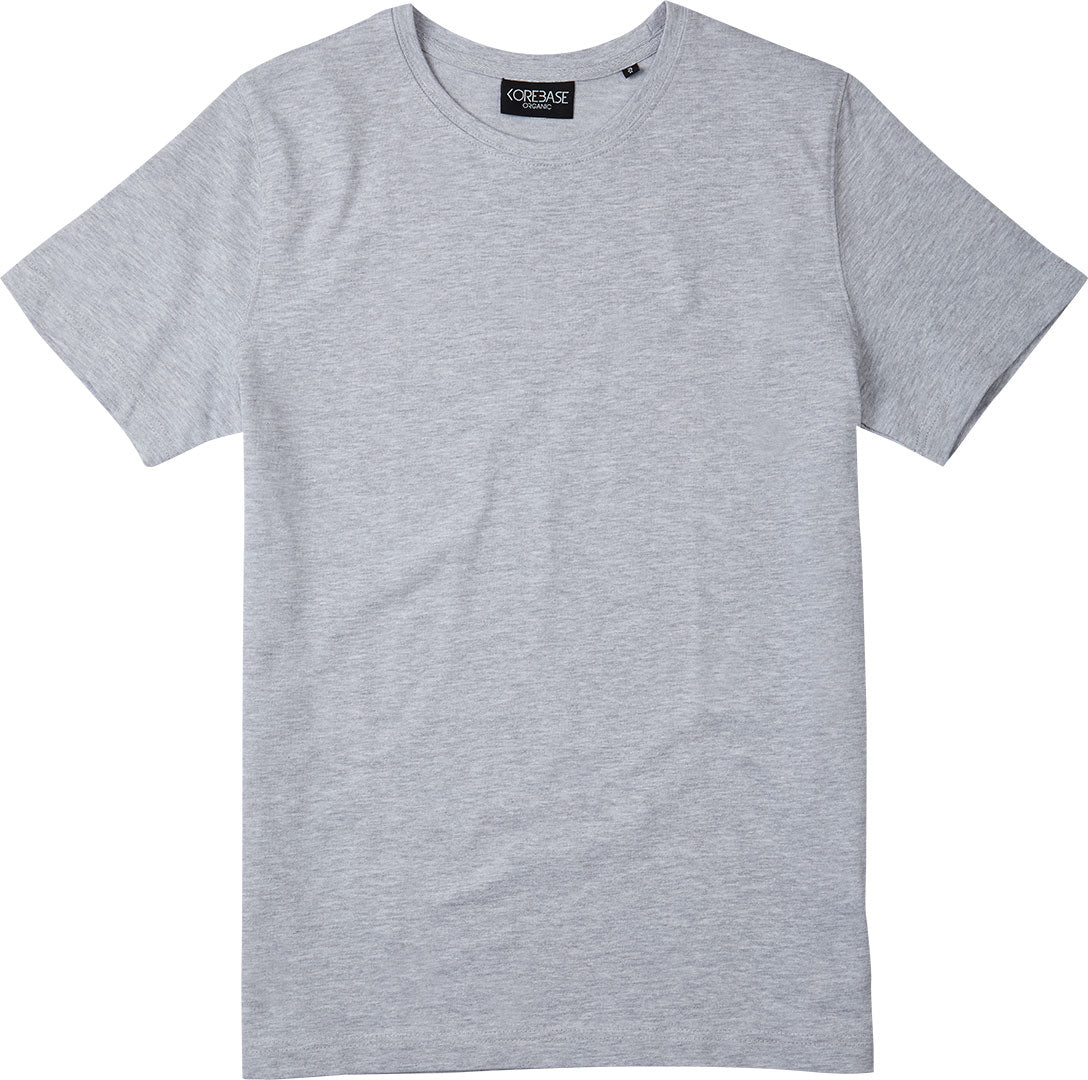 TShirt Premium Baumwolle GOTS Grey Melange #farbe_grey-melange